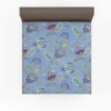 Blue Jacobean Floral Fitted Sheet