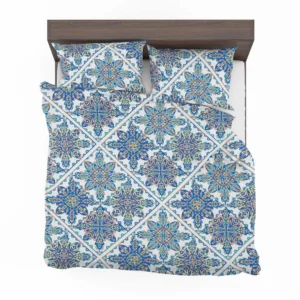 Blue Moroccan Traditional Design Bedding Set 2