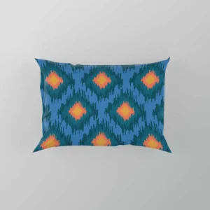 Blue Orange Polygon Triangle Pillow Case