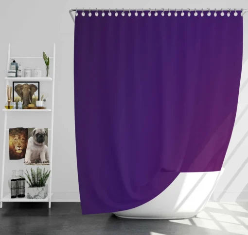 Blue Pink Gradient Shower Curtain