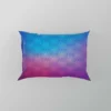 Blue Purple Floral Gradient Pillow Case