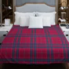 Blue Red Checkered Plaid Duvet Cover