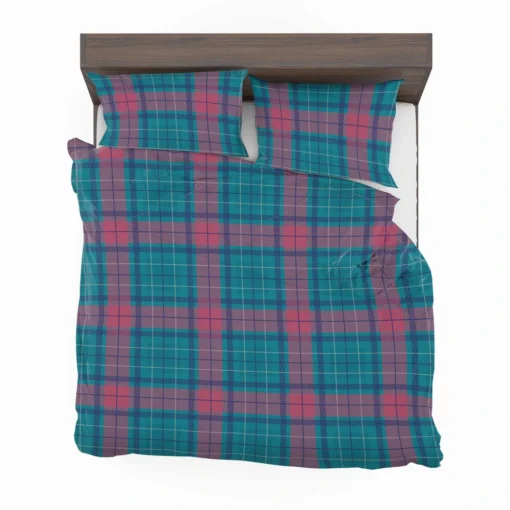 Blue Red Tartan Plaid Bedding Set 2