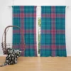 Blue Red Tartan Plaid Curtain