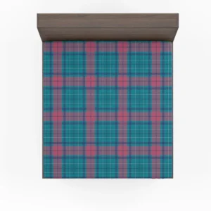 Blue Red Tartan Plaid Fitted Sheet