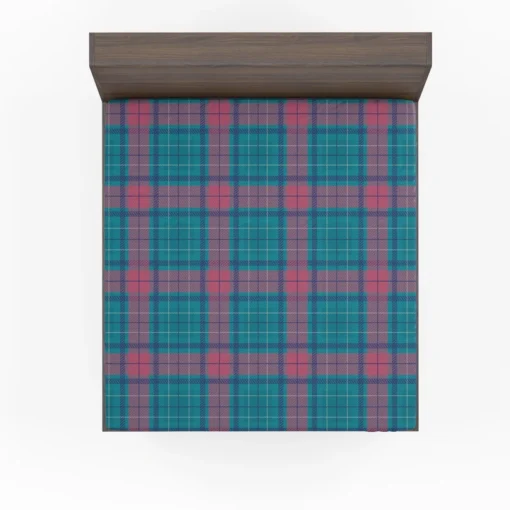 Blue Red Tartan Plaid Fitted Sheet