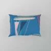 Blue Sailboat Pattern Pillow Case