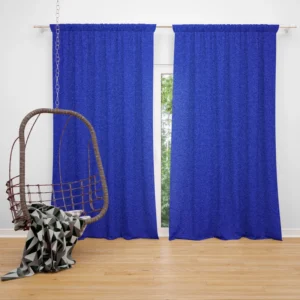 Blue Solid Color Curtain