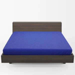 Blue Solid Color Fitted Sheet 1