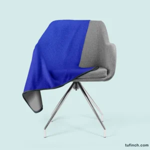 Blue Solid Color Fleece Blanket 2