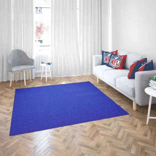 Blue Solid Color Rug 2