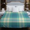 Blue Tartan Plaid Pattern Duvet Cover