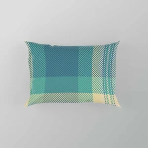 Blue Tartan Plaid Pattern Pillow Case