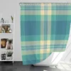 Blue Tartan Plaid Pattern Shower Curtain