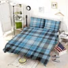 Blue Tartan Scotland Plaid Check Bedding Set