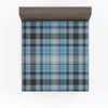 Blue Tartan Scotland Plaid Check Fitted Sheet