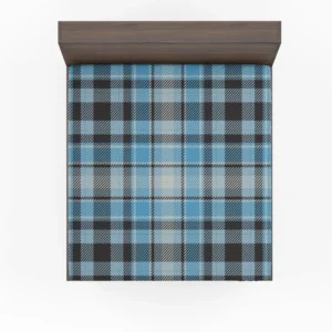 Blue Tartan Scotland Plaid Check Fitted Sheet