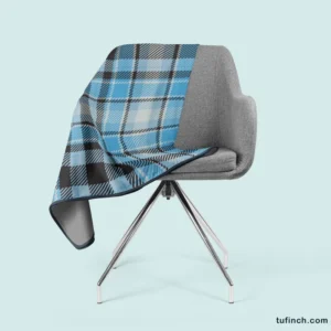 Blue Tartan Scotland Plaid Check Fleece Blanket 2