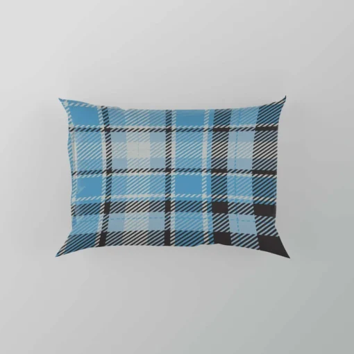 Blue Tartan Scotland Plaid Check Pillow Case