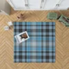 Blue Tartan Scotland Plaid Check Rug