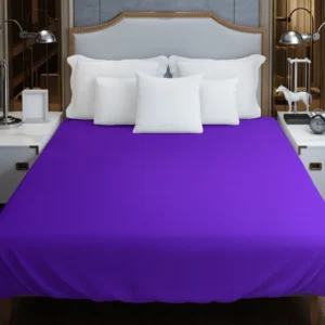 Blue Violet Color Duvet Cover