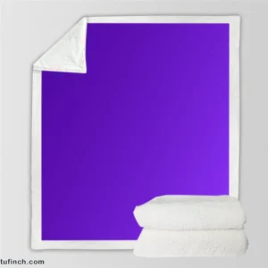 Blue Violet Color Sherpa Fleece Blanket