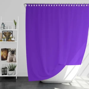 Blue Violet Color Shower Curtain