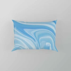 Blue White Abstract Design Pillow Case