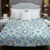 Blue White Islamic Traditional Design Duvet Cover