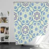 Blue White Islamic Traditional Design Shower Curtain