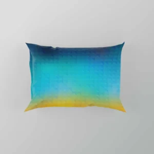 Blue Yellow Colored Grid Pillow Case