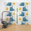 Blue Yellow Sailboats Curtain