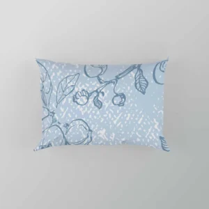 Blueberry Sketch Pattern Pillow Case