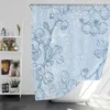 Blueberry Sketch Pattern Shower Curtain