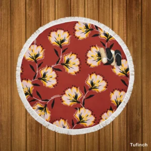 Blumen muster Florals Round Beach Towel