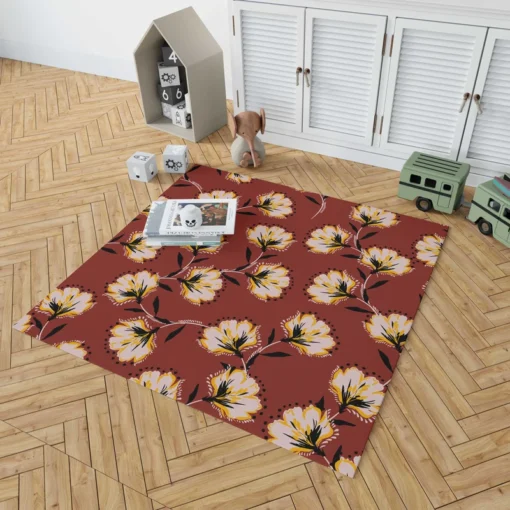 Blumen muster Florals Rug 1