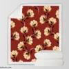 Blumen muster Florals Sherpa Fleece Blanket