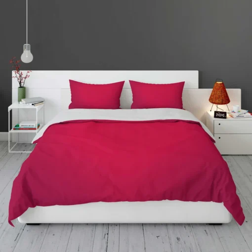 Blurred Red Love Heart Bedding Set 1