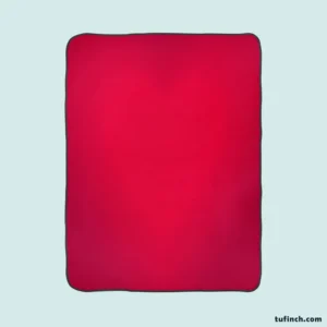 Blurred Red Love Heart Fleece Blanket 1