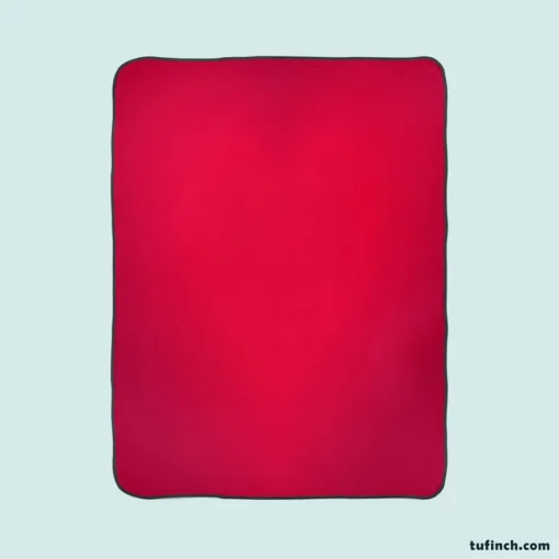 Blurred Red Love Heart Fleece Blanket 1