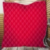 Blurred Red Love Heart Quilt Blanket