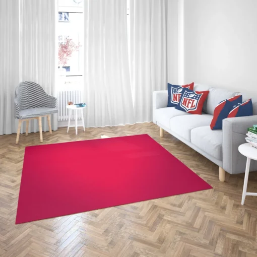 Blurred Red Love Heart Rug 2