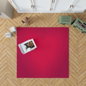 Blurred Red Love Heart Rug