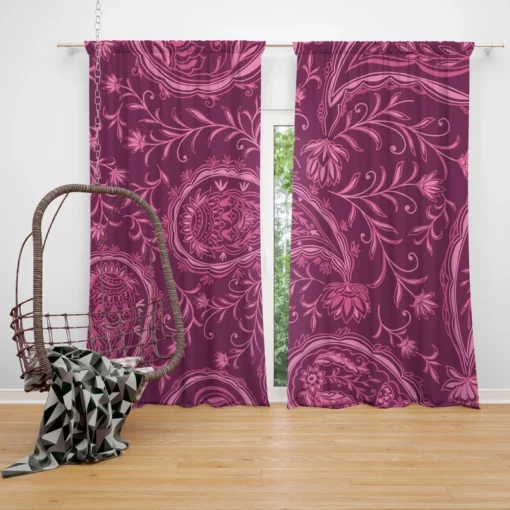 Bohemian Indian Beautiful Paisley Curtain