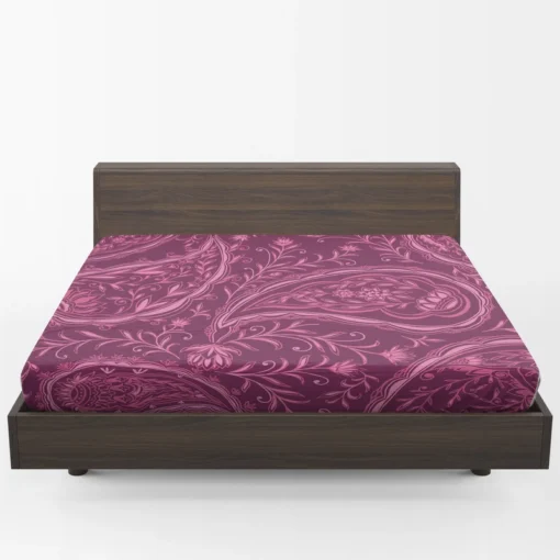 Bohemian Indian Beautiful Paisley Fitted Sheet 1