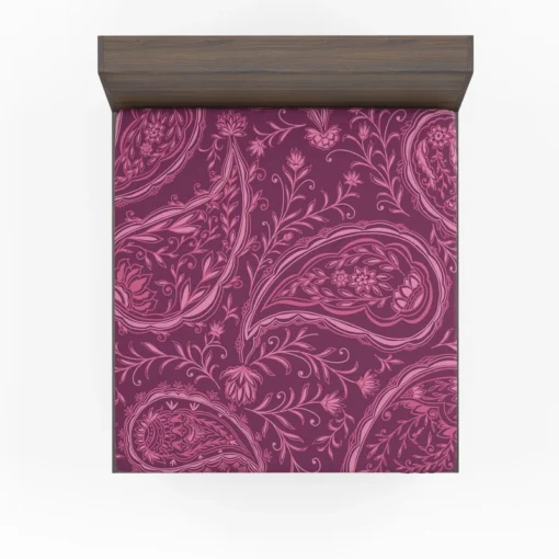 Bohemian Indian Beautiful Paisley Fitted Sheet