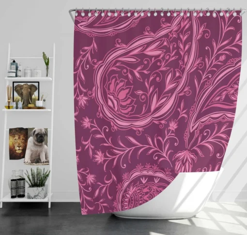 Bohemian Indian Beautiful Paisley Shower Curtain