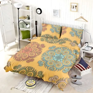 Bohemian Mandala Print Bedding Set