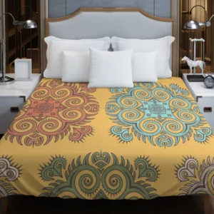 Bohemian Mandala Print Duvet Cover