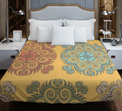 Bohemian Mandala Print Duvet Cover